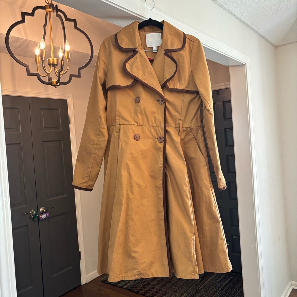 Anthropologie Marley Trench Coat, Size US 2, UK 6 - Picture 13 of 13